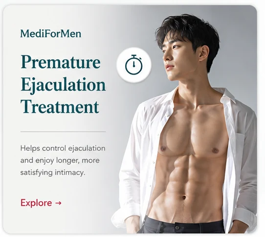 早漏治療|MediForMen泌尿器科クリニック(釜山・西面 Seomyeon, Busan)